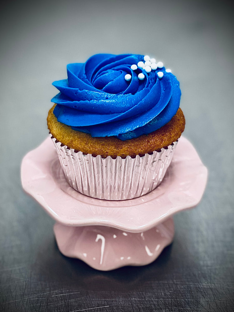 Cupcake vanille bleuets